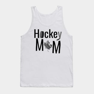 Canadian Hockey Mom in Black and White Tank Top